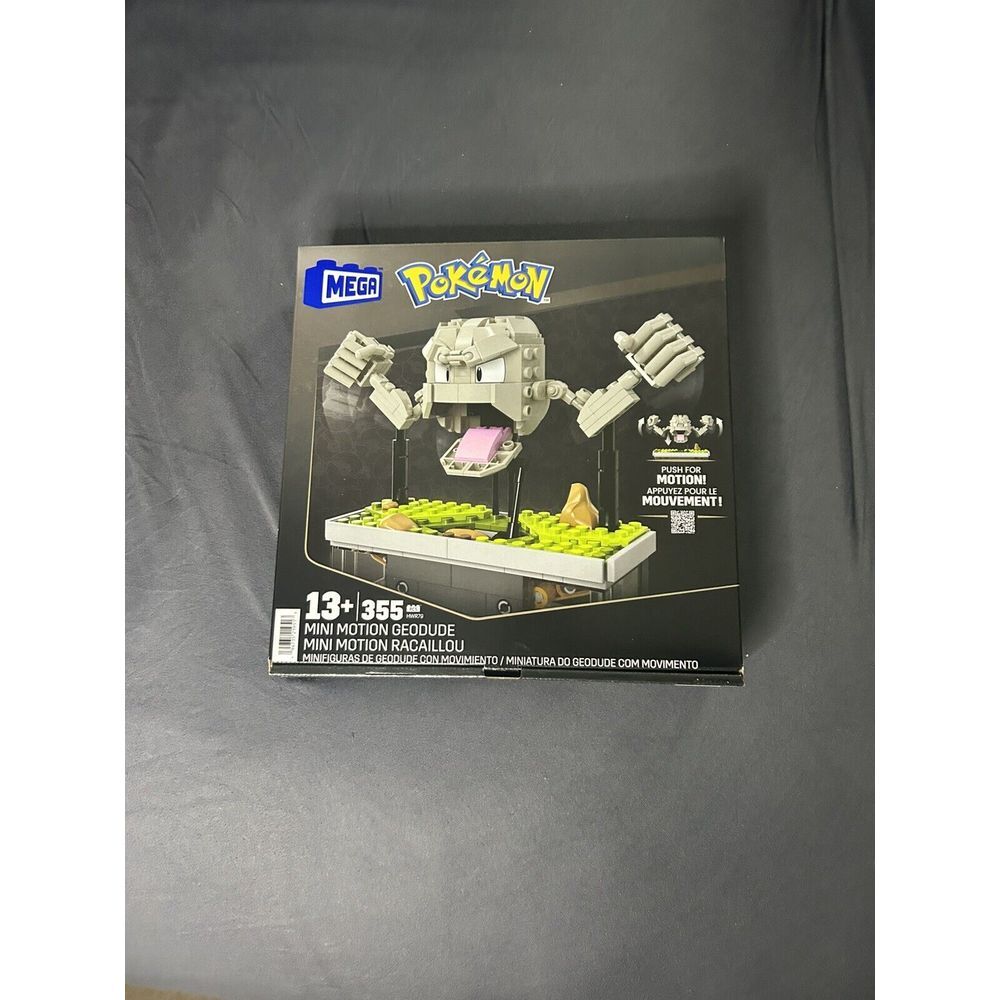 Mega Pokemon Mini Motion Geodude Building Toy Set HWR79 355‎ Pieces New